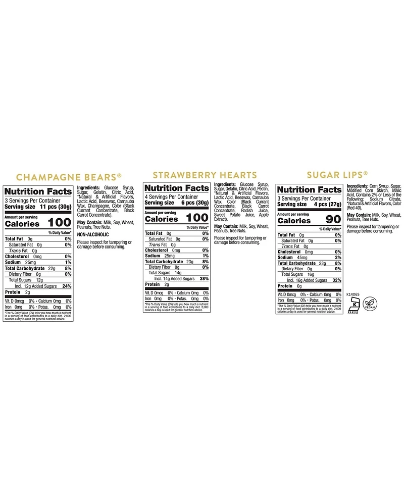 Sugarfina Valentine's Day Love You Like Xo Candy Kit, 3 Pieces