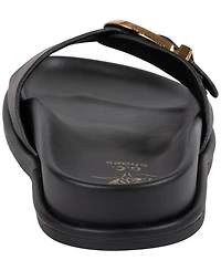 Gc Shoes Women's Buckle Detail Slip-On Sandals