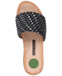 Gc Shoes Women's Woven Detail Slip-On Sandals