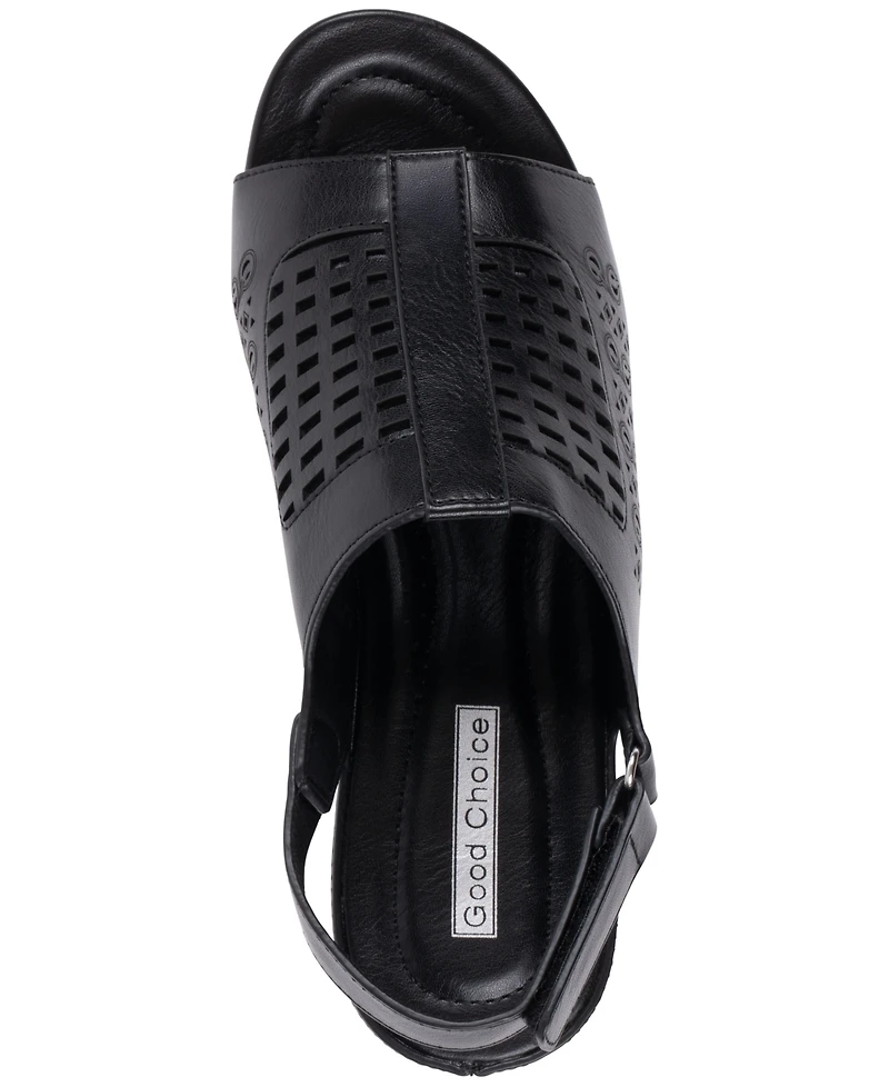 Gc Shoes Women's Ankle Strap Wedge Heel Sandals