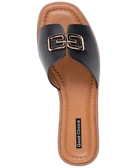 Gc Shoes Women's Square Toe Flat Sandals