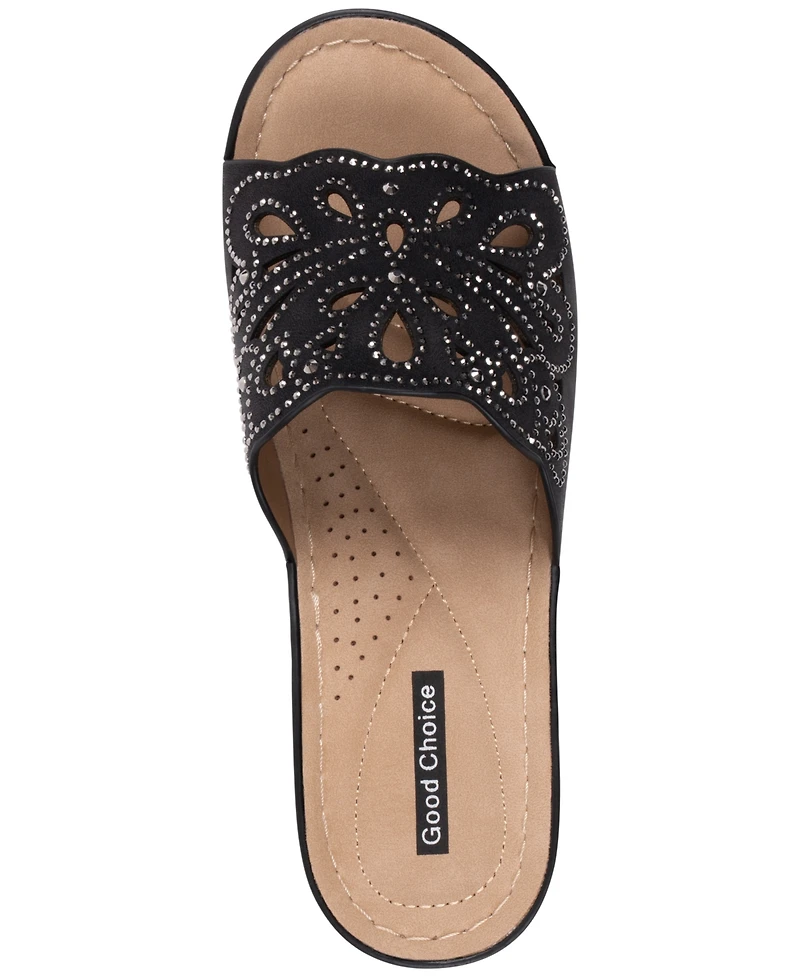 Gc Shoes Women's Embellished Round Toe Sandals