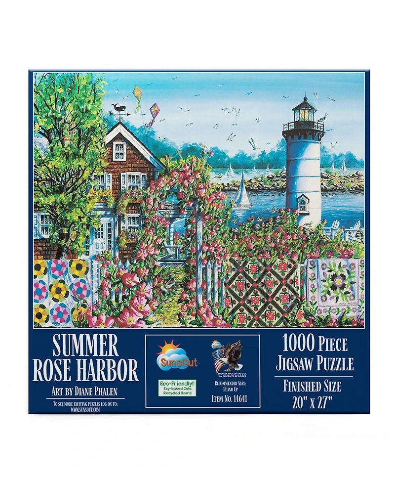 SunsOut Summer Rose Harbor 1000 piece Jigsaw Puzzle for Adults
