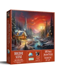 SunsOut Holiday Scene 500 piece Jigsaw Puzzle for Adults Christmas