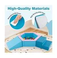 Hongge 3 Piece Baby Foam Climbing Set with 100 Ocean Balls
