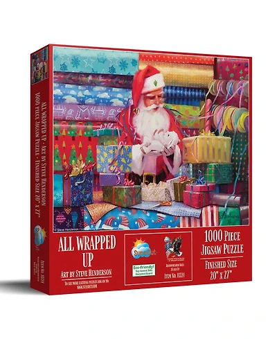SunsOut All Wrapped Up 1000 piece Jigsaw Puzzle for Adults Christmas