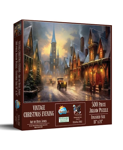 SunsOut Vintage Christmas Evening 500 piece Jigsaw Puzzle for Adults Christmas