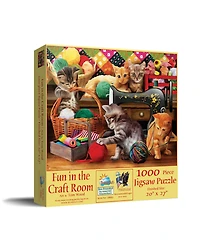 SunsOut Fun in the Craft Room 1000 piece Jigsaw Puzzle for Adults