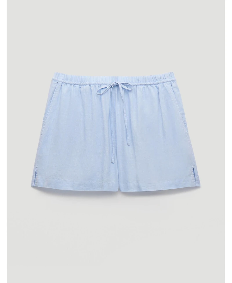Hush Women's Ernie Gathered Linen Beach Short