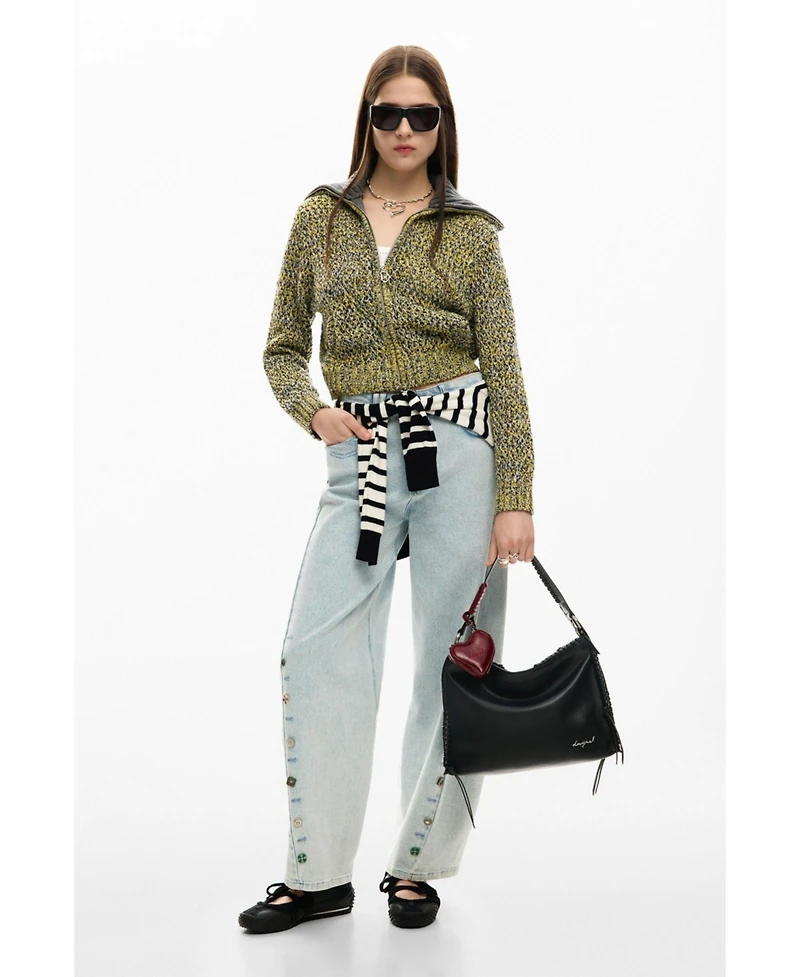 Desigual Women's Medium bag with heart charm