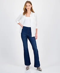 I.n.c. International Concepts Women's High Rise Pull-On Flare Jeans, Created for Macy's