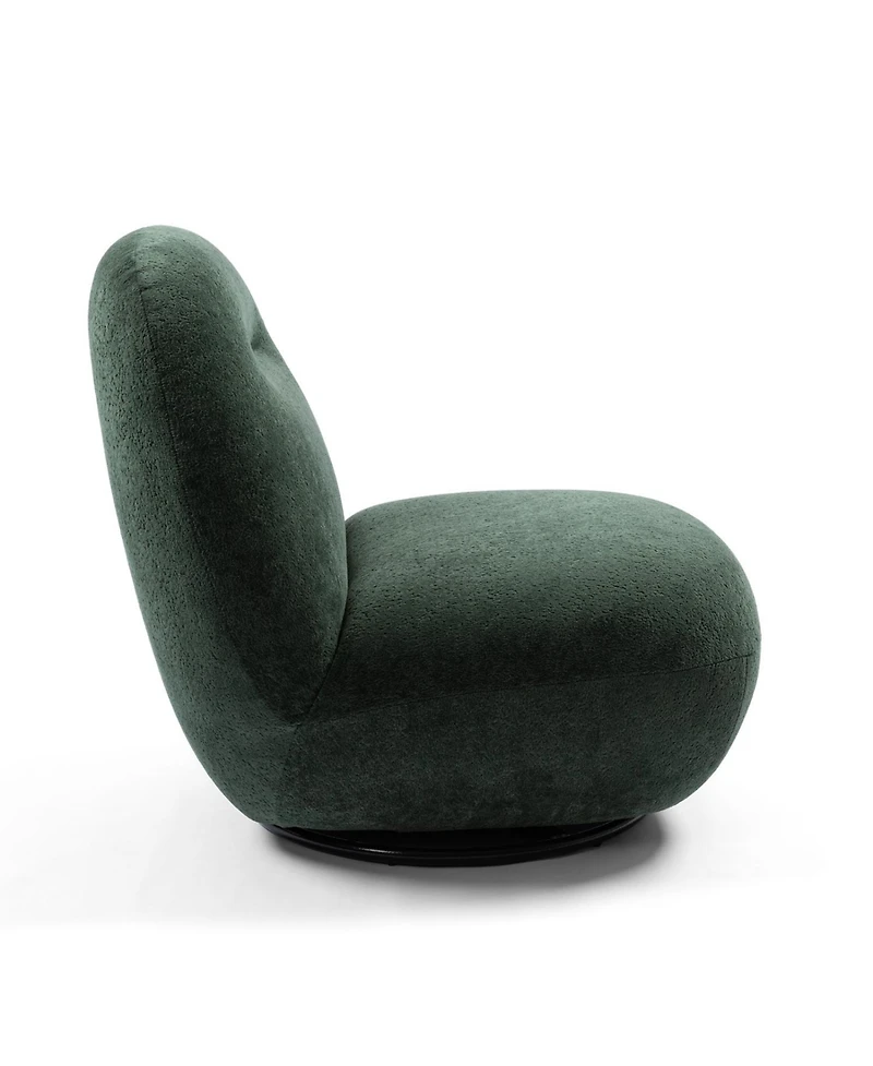 Streamdale Furniture Luxury Velvet Swivel Accent Chair (2PCS)