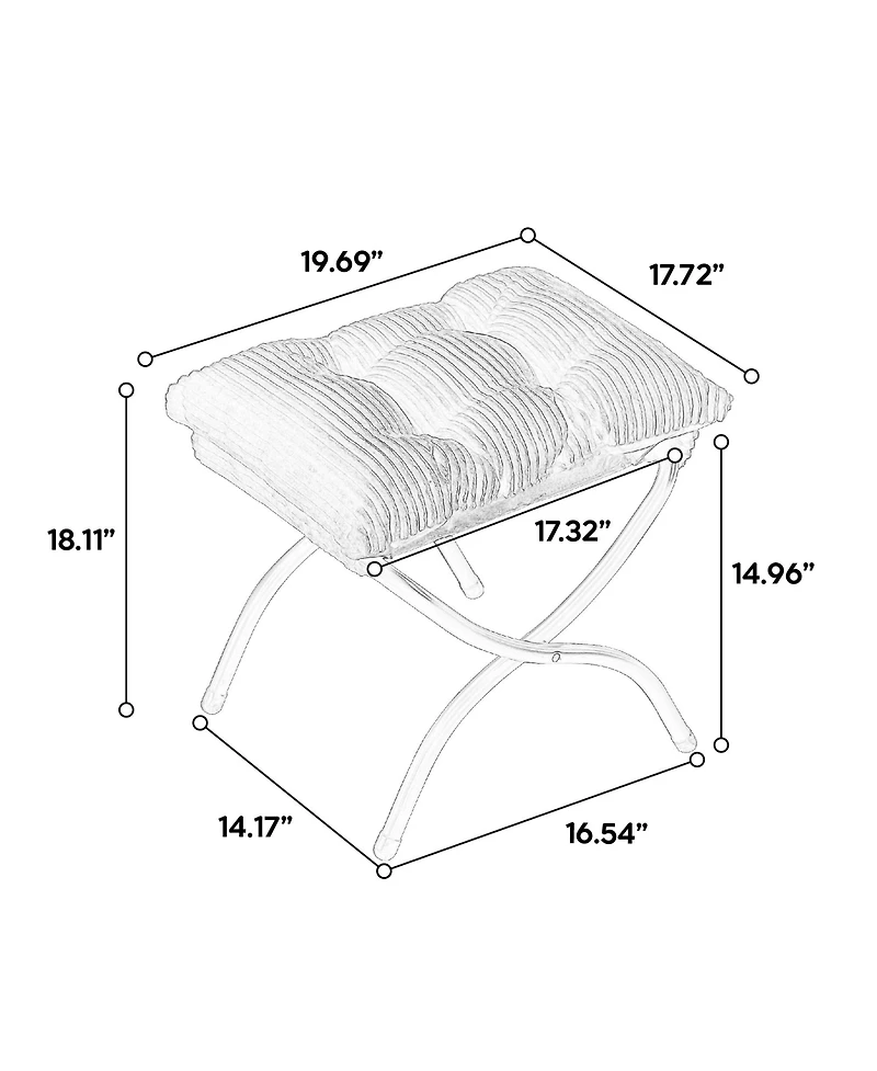 Streamdale Furniture Pink Lazy Chair with Ottoman