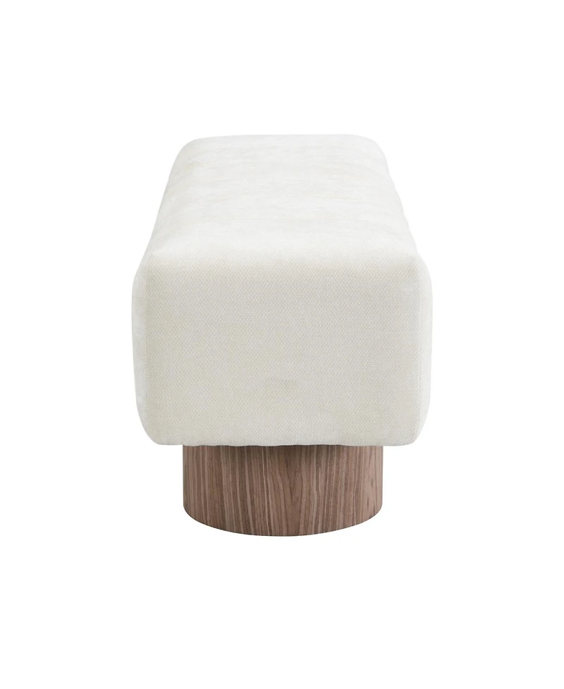 Streamdale Furniture Upholstered Chenille Bench - Dining Entryway Bedroom