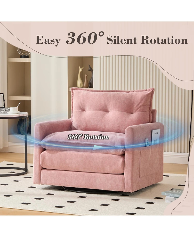 Streamdale Furniture Swivel Barrel Accent Chair