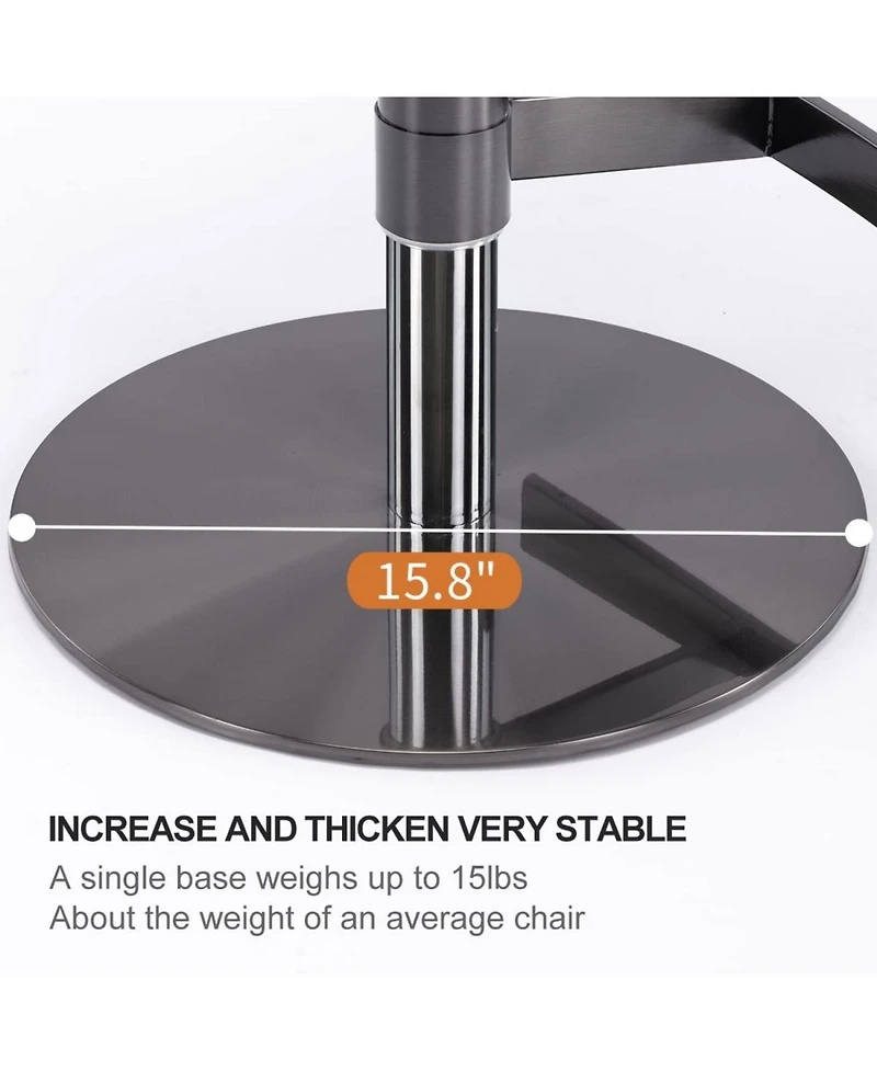 Streamdale Furniture Titanium Leather Bar Stool