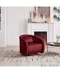 Streamdale Furniture Velvet Swivel Accent Chair