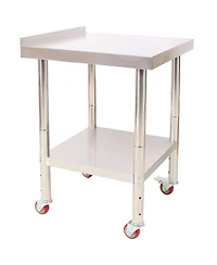 Streamdale Furniture Streamdale Stainless Steel Prep Table 24x24 with Backsplash