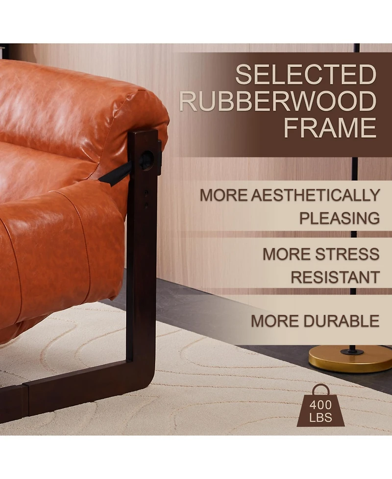 Streamdale Furniture Vintage Leather Lounge Chair