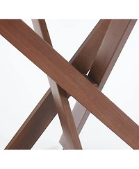 Streamdale Furniture Modern Glass Top Dining Table