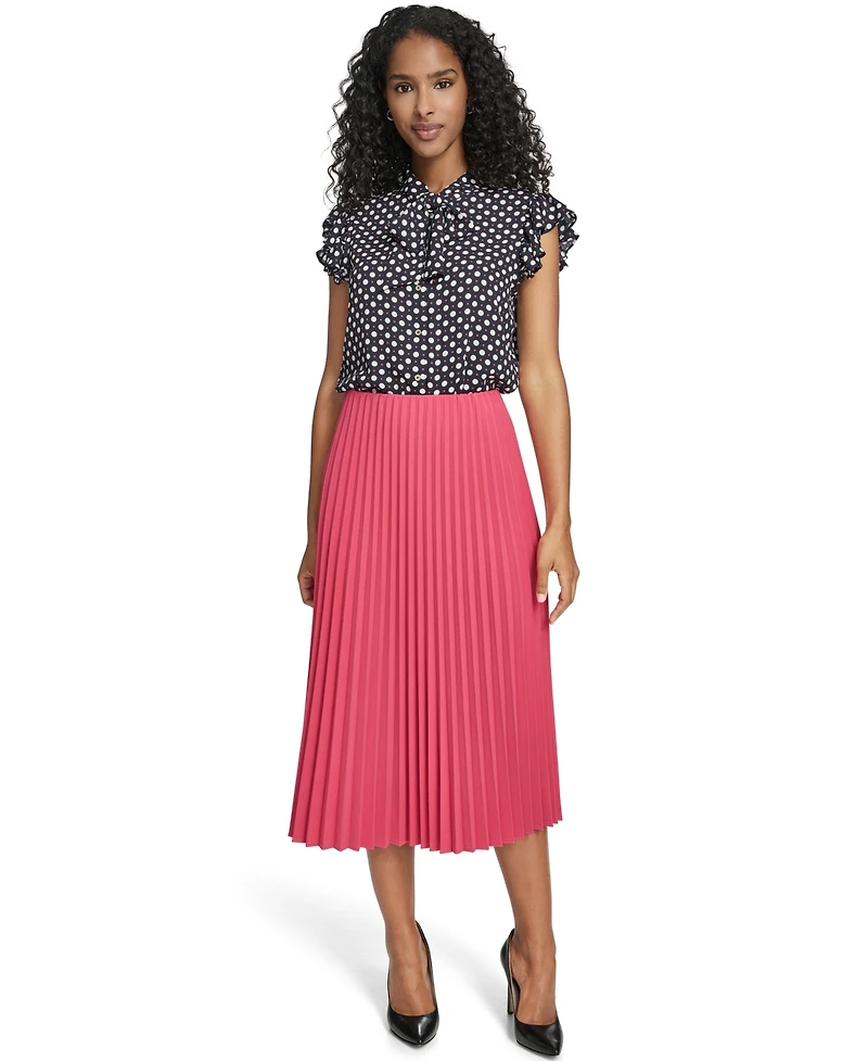 Tommy Hilfiger Women's Pleated Pull-On Skirt
