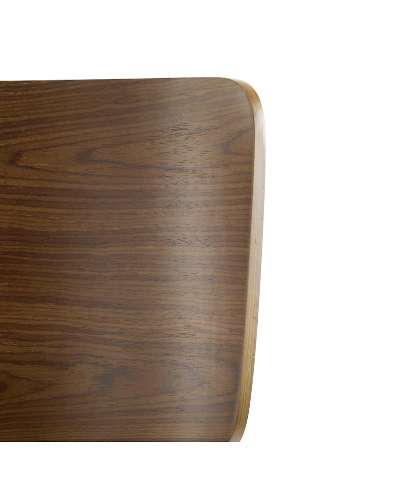 Streamdale Furniture Pari Indoor Wooden Barstool, Walnut Finished, Set of 2