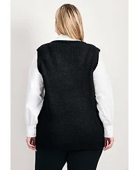 Avenue Women's Veronica 2Fer Cable Vest