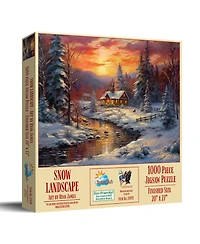 SunsOut Snow Landscape 1000 piece Jigsaw Puzzle for Adults