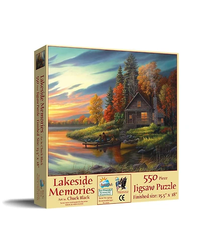 SunsOut Lakeside Memories 550 piece Jigsaw Puzzle