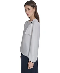 Tommy Hilfiger Women's Long-Sleeve Side Tie Top