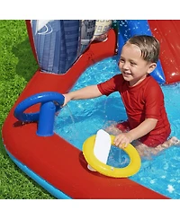 Bestway Marvel Spider-Man Inflatable Kids Outdoor Water Play Center and Water Slide