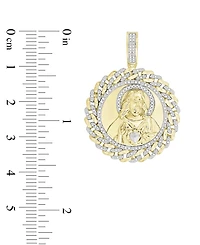 Macy's Men's Diamond Charm (1/6 ct. t.w.) in 10k Yellow Gold