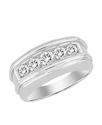 Macy's Men's Diamond Ring (1 ct. t.w.) in 10k White Gold