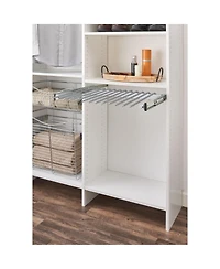 Rev-a-Shelf 24" Pullout Closet Wire Pant Rack for 13 Pairs, Chrome, Psc-2414CR