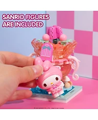 Hamee Sanrio Hello Kitty and Friends Summer Wunderland Mini Cute Water Theme Park Building Block Set Fan Gift, Party Favor, Collectible Toy