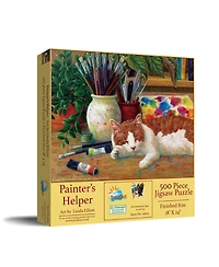 SunsOut Painter's Helper 500 piece Jigsaw Puzzle for Adults