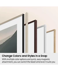 Samsung QN65LS03FAFXZA 65" The Frame Qled 4K Art Mode Smart Tv with a Vg-SCFF65BWBZA Customizable Bezel