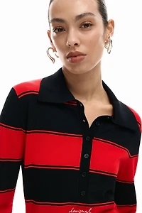 Desigual Women's Draped Polo Dress