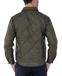 Members Only Men's Quilted Shirt Jacket