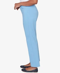 Alfred Dunner Petite St. Augustine Tailored Stretch Comfort Waistband Front Pocket Pants