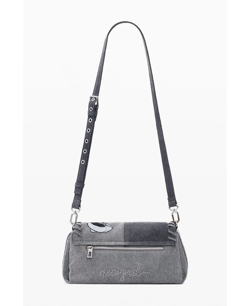 Desigual Women's Medium denim bag Mickey Mouse