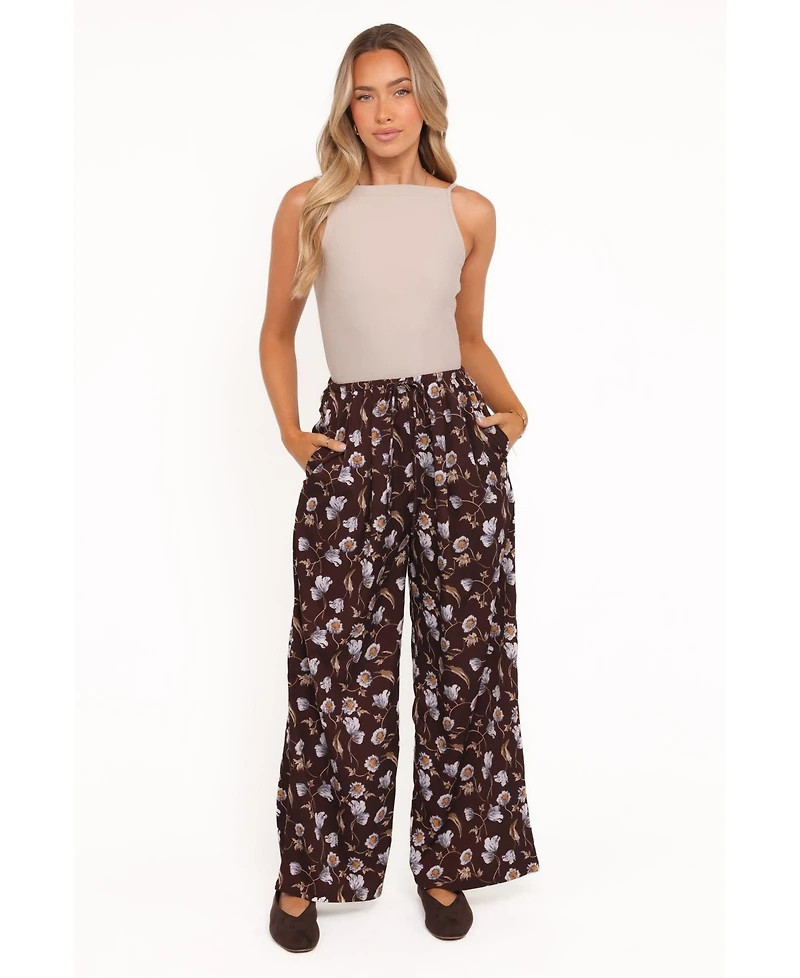 Petal and Pup Women's Calantha Wide Leg Pants - Fall Floral