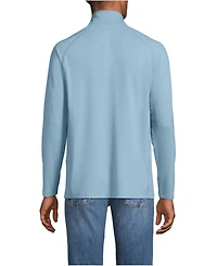 Lands' End Men's Long Sleeve Flex Performance Quarter Zip