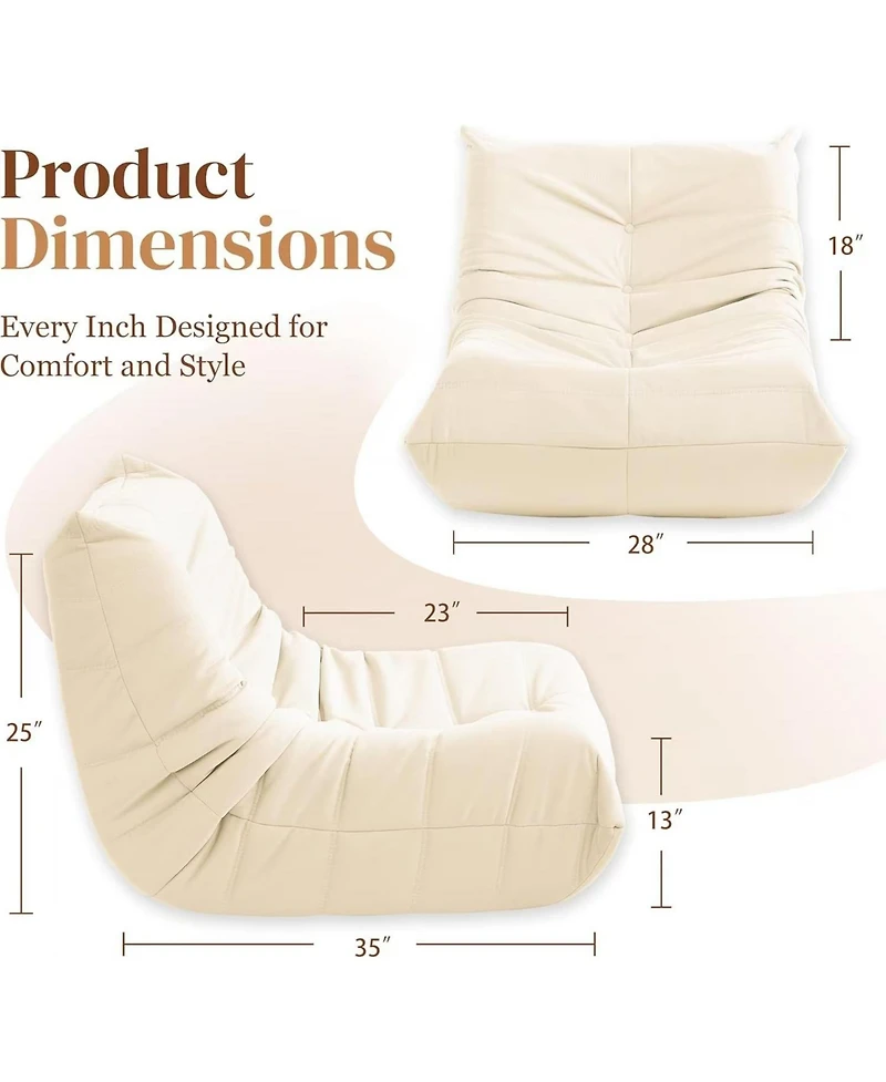 Cesicia Luxury Accent Sofa Chair Button-Tufted Detail Microfiber Comfy Chair for Living Room Bedroom