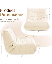 Cesicia Luxury Accent Sofa Chair Button-Tufted Detail Microfiber Comfy Chair for Living Room Bedroom