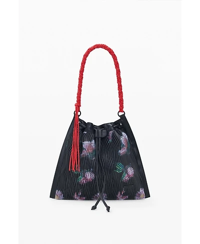 Desigual Women's Medium backpack with floral texture