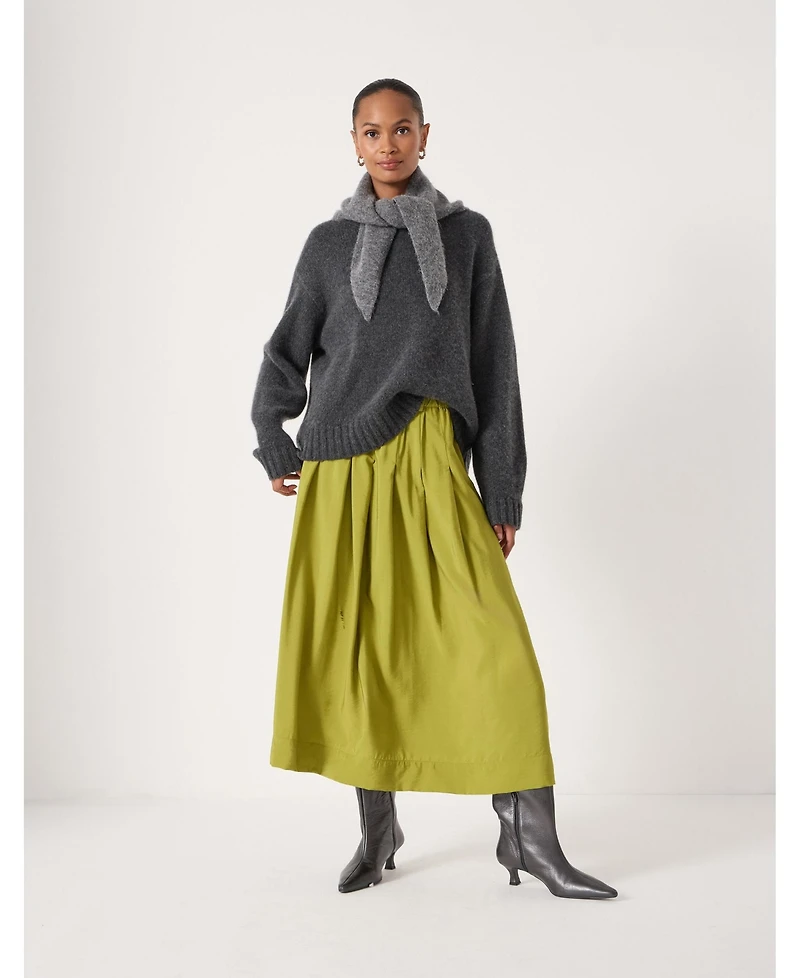 Hush Women's Ivy Pleated Air Flow Midi Skirt