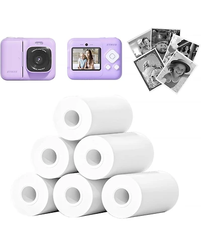 Swifint Kids Instant Print Camera Paper, thermal refill rolls. Compatible with Funshot 20, 2.2"x26ft per roll