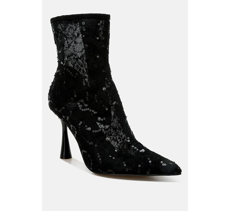 Samia Sequin Lace Boots