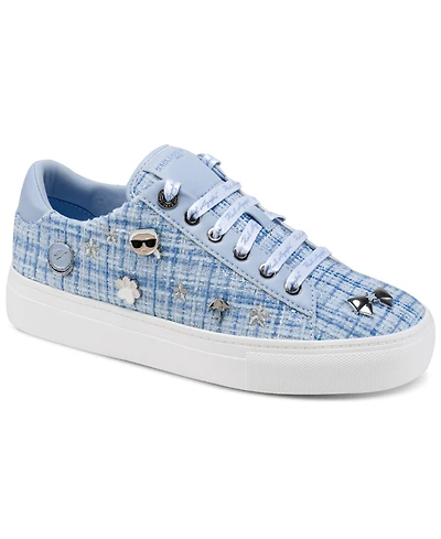 Karl Lagerfeld Paris Women's Cate Macaron Lace-Up Sneakers